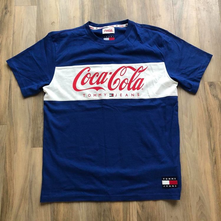 BNWT Tommy Hilfiger Jeans x Coca Cola Classic T-Shirt, Blue White Red image 1